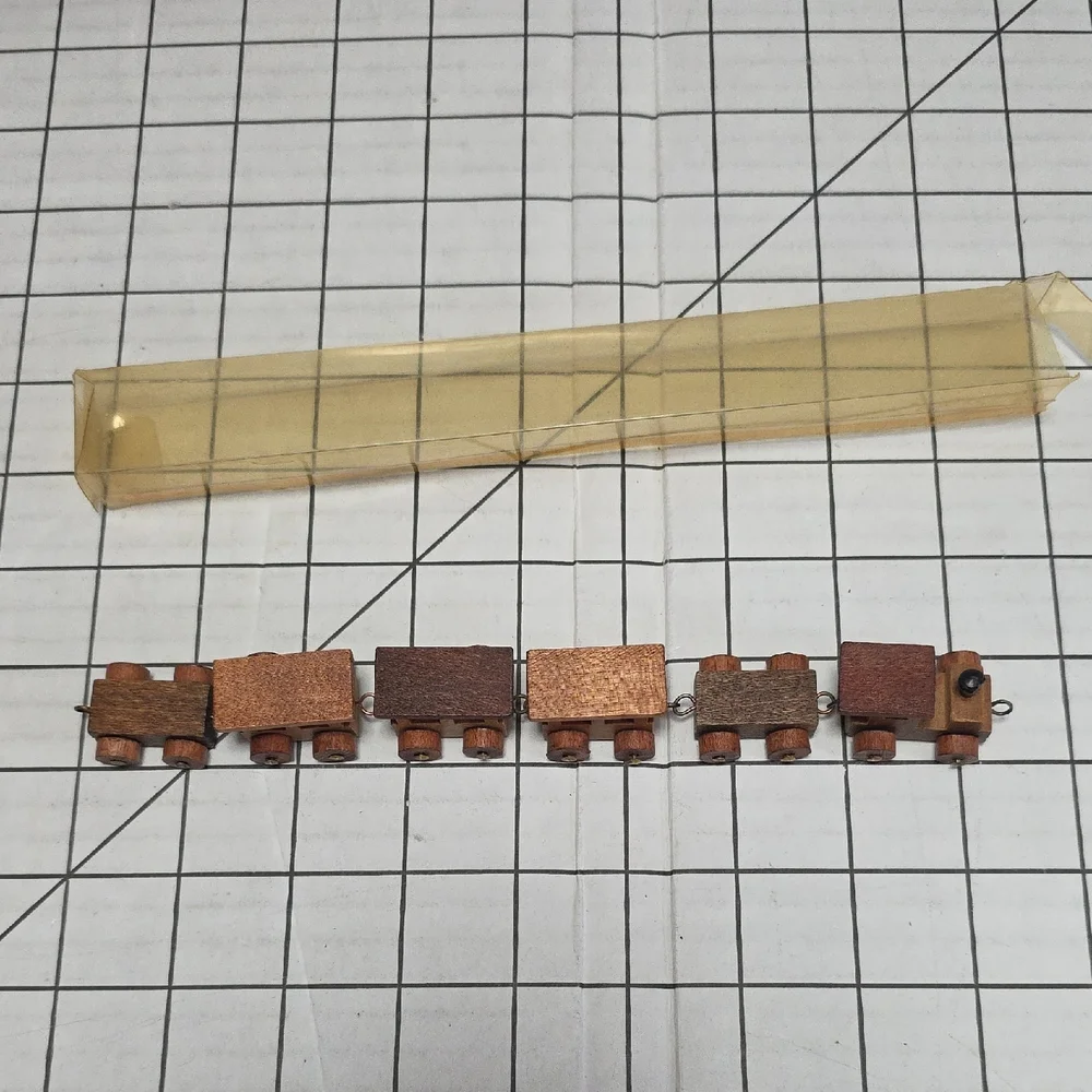 Wooden Block Set Loquai Holzkunst West Germany Original Wooden Train Set Vintage